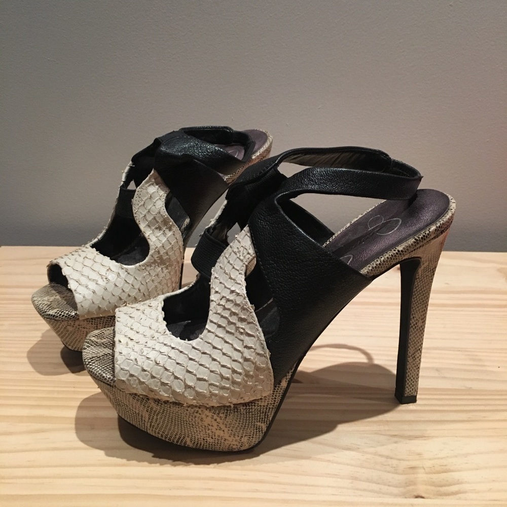 Jessica Simpson platform high heels